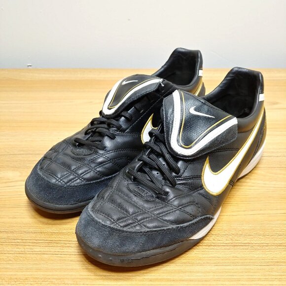 Nike Soccer Shoes Men's US 11.5 Tiempo Mystic III 3 TF Turf 2009 2010 366183-018 - Picture 2 of 9